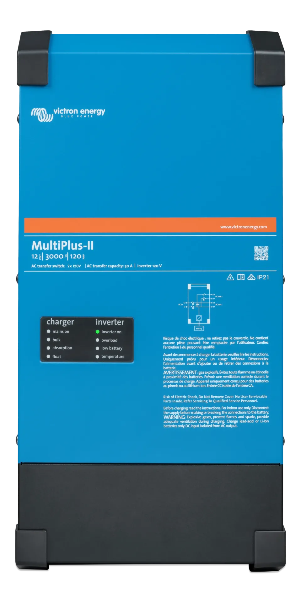 [PMP122305102] MultiPlus-II 12/3000/120-50 2x120V (UL 458)
