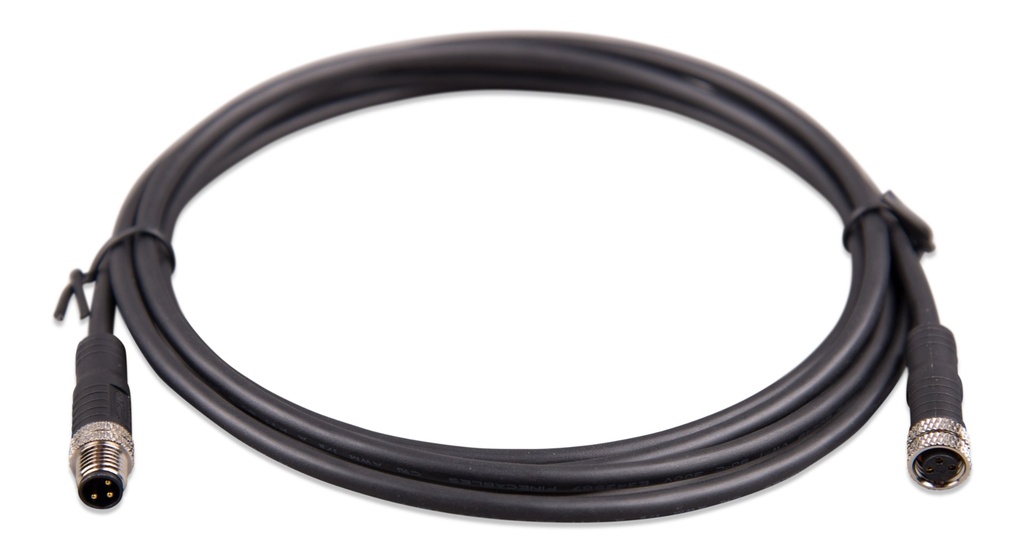 [ASS030560200] M8 circular connector Male/Female 3 pole cable 2m (bag of 2)